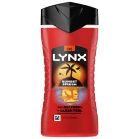 Lynx Sunset Fresh 3-in-1 Body Face And Hair Wash 225ml
