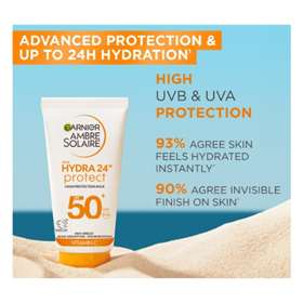 Garnier Ambre Solaire Hydra Protect SPF50+ Protection Milk Travel Mini 50ml