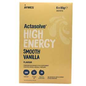 Aymes Actasolve High Energy Smooth Vanilla 6x85g Sachets