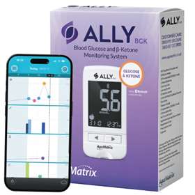 AgaMatrix Ally BGK Blood Glucose and β-Ketone Monitoring System