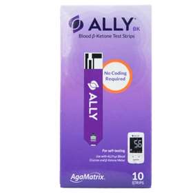 AgaMatrix Ally BK Blood β-Ketone Test Strips 10 Strips