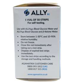 AgaMatrix Ally BG Blood Glucose Test Strips 50 Strips