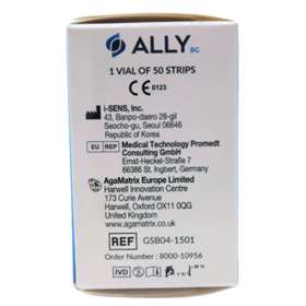 AgaMatrix Ally BG Blood Glucose Test Strips 50 Strips