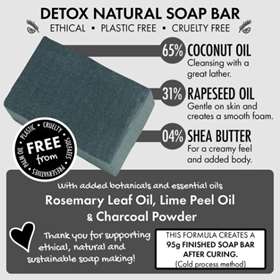 Friendly Soap Detox Bar Rosemary & Lime 95g