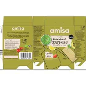 Amisa Organic Gluten Free  protein Lentil Crispbreads 100g