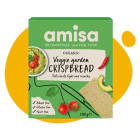 Amisa Organic Veggie Garden Crispbread 100g