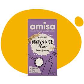 Amisa Organic Gluten Free Brown Rice Flour 500g