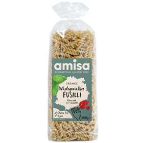 Amisa Organic Gluten Free Wholegrain Fusilli 500g