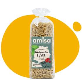Amisa Organic Gluten Free Wholegrain Fusilli 500g