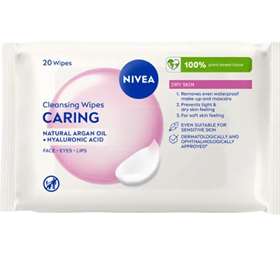 Nivea Caring Cleansing Wipes 25 Dry Skin Wipes