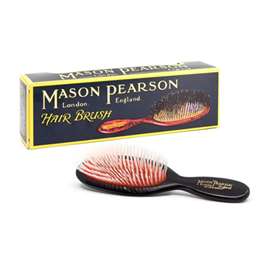 Mason Pearson Pocket Nylon Brush N4 Dark Ruby