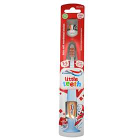 Aquafresh Little Teeth Toothbrush 3–5 Years with Cat Travel Cap