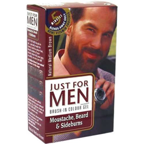 Just for Men - Gel for Moustache, Beard & Sideburns - Medium Brown