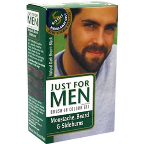 Just for Men - Gel for Moustache, Beard & Sideburns - Dark Brown-Black
