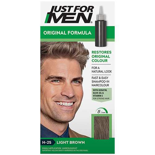 Just For Men Original Shampoo in Hair Colour H-25 Light Brown