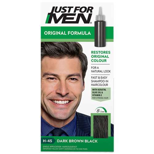 Just For Men Original Shampoo in Hair Colour H-45 Dark Brown Black