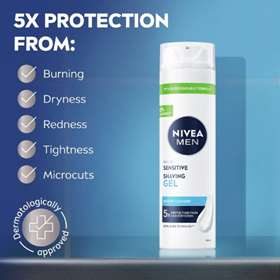 Nivea for Men Sensitive Shaving Gel 200ml