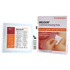 Smith & Nephew Melolin Cushioned Dressing Pads 5x5cm (5 Dressings ...