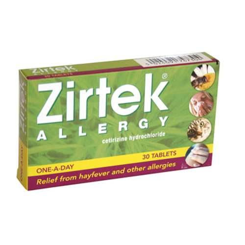 Zirtek Allergy Tablets 10mg (30)