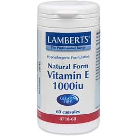 Lamberts Natural Form Vitamin E 1000iu (670mg) 60 Capsules