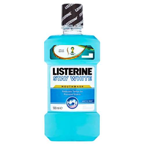 Listerine Stay White Mouthwash Arctic Mint 500ml