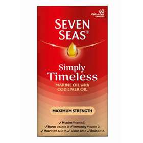 Seven Seas Simply Timeless Cod Liver Oil Maximum Strength 60