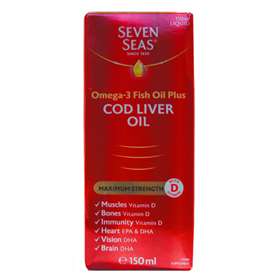 Seven Seas Maximum Strength + Vitamin D Cod Liver Oil  - 150ml